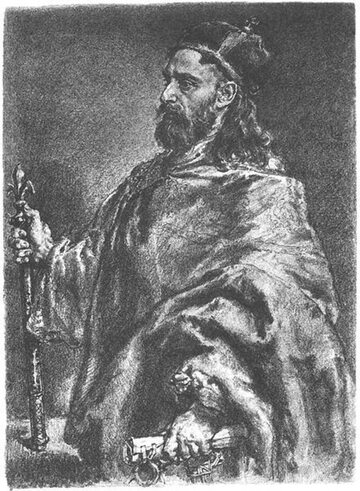 Władysław Herman, rys. Jan Matejko