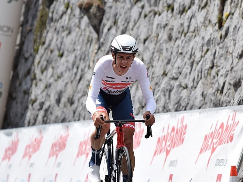 Antonio Tiberi podczas 5. etapu Tour de Romandie 2022