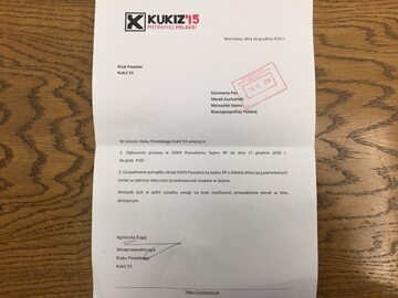 Wniosek Kukiz'15 o przerwę w obradach Sejmu