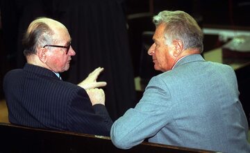 Wojciech Jaruzelski i Czesław Kiszczak
