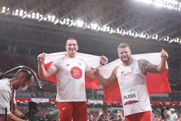Wojciech Nowicki i Paweł Fajdek podczas igrzysk olimpijskich w Tokio