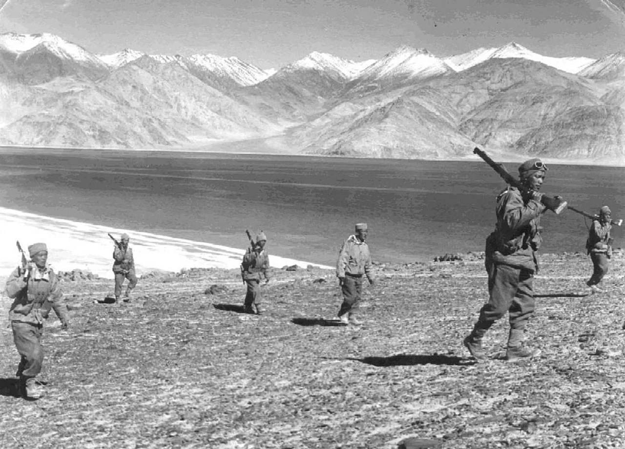Żołnierze indyjscy podczas wojny chińsko-indyjskiej, 1962 rok