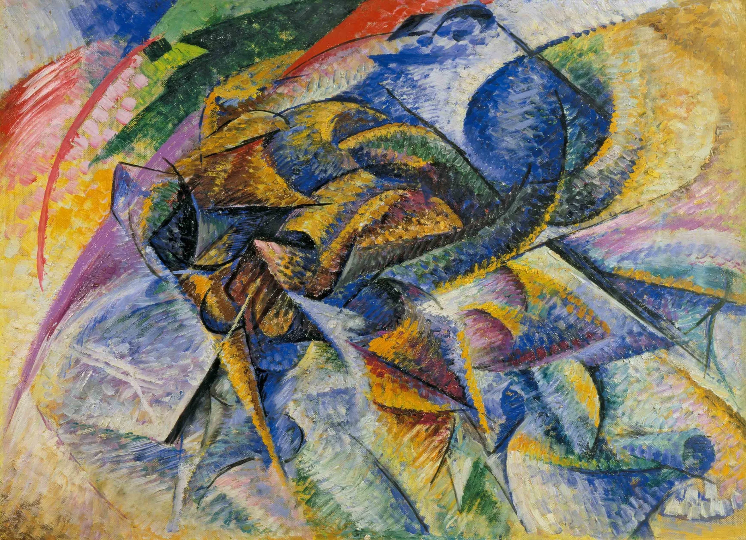 Umberto Boccioni, Dynamizm rowerzysty (1913)