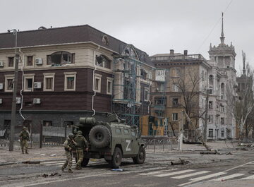 Wojna na Ukrainie. Rosyjscy żołnierze w Mariupolu