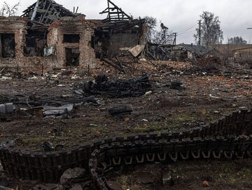 Wojna na Ukrainie. Zniszczenia w obwodzie sumskim.