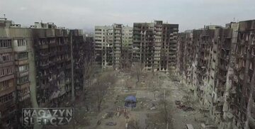 Wojna na Ukrainie. Zniszczone budynki. Zdj. ilustracyjne