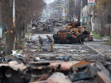 Wojna na Ukrainie. Zniszczone miasto Bucza pod Kijowem