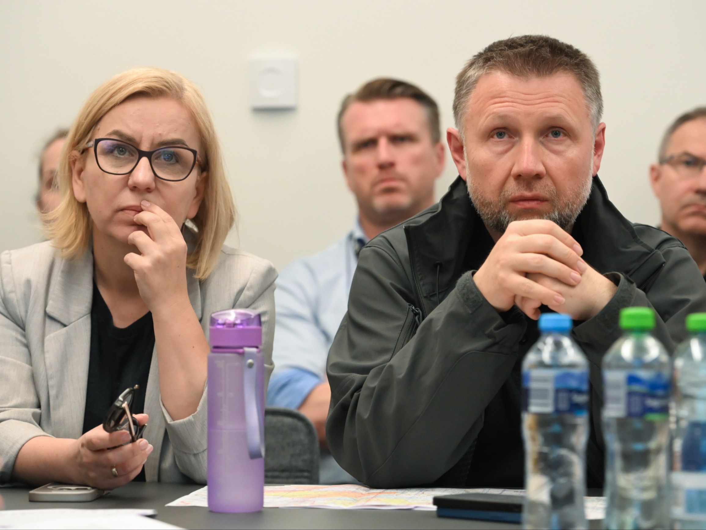 Minister spraw wewnętrznych i administracji Marcin Kierwiński i minister klimatu i środowiska Paulina Hennig-Kloska