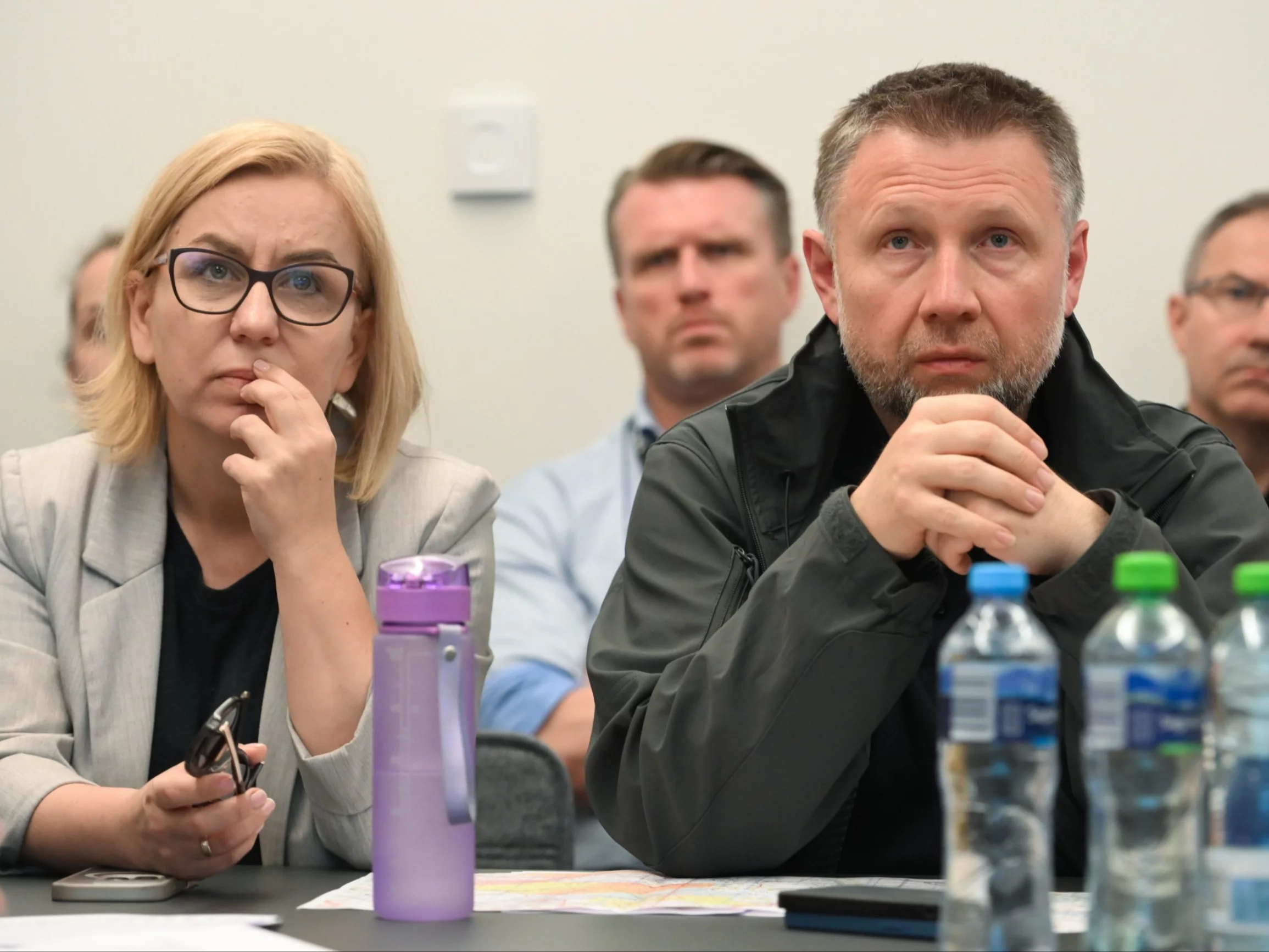 Minister spraw wewnętrznych i administracji Marcin Kierwiński i minister klimatu i środowiska Paulina Hennig-Kloska