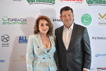 Wokalista disco polo Zenon Martyniuk z żoną Danutą
