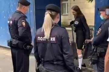 Wokalistka zespołu Pussy Riot Rita Flores zatrzymana po wyjściu z aresztu