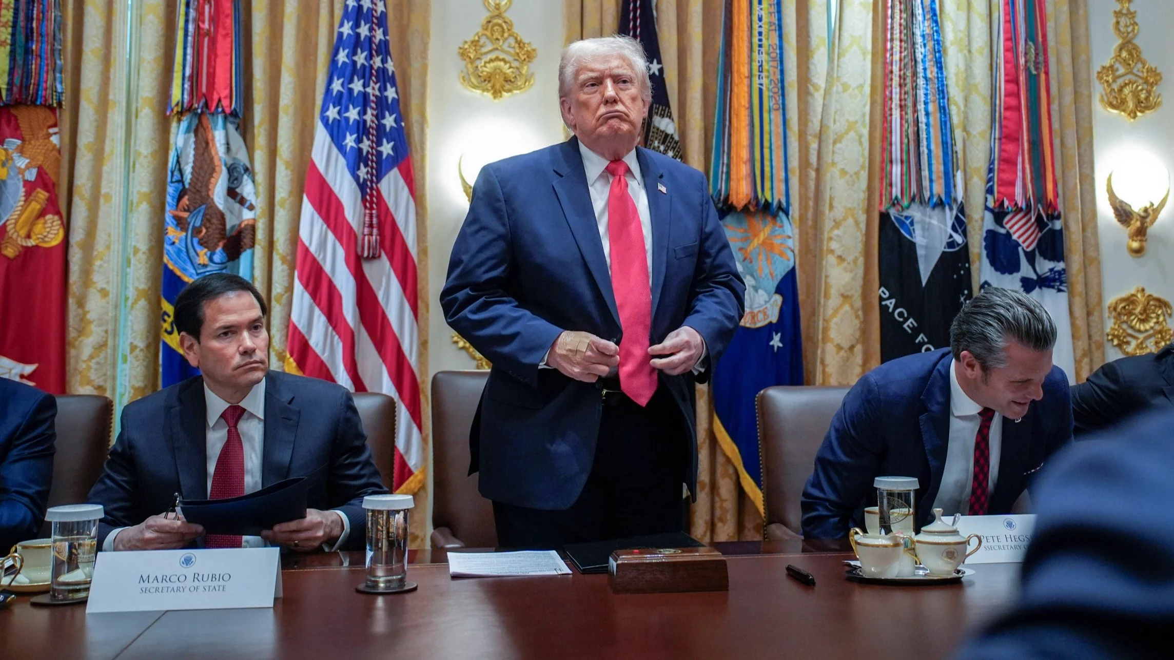 M. Rubio, D. Trump, P. Hegseth