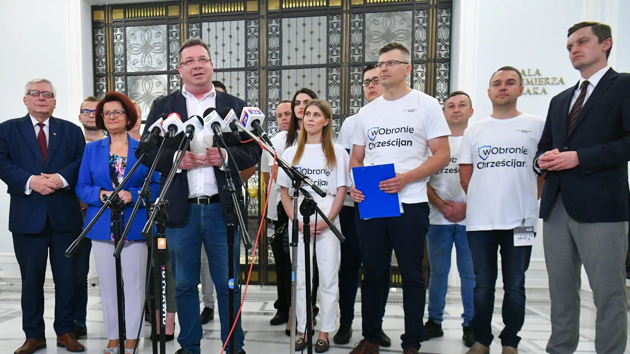 Konferencja prasowa polityków Solidarnej Polski