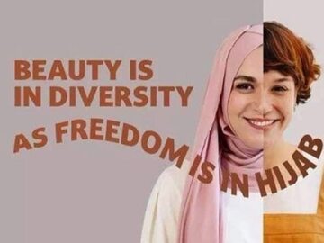 "Wolność jest w hidżabie". Kampania Rady Europy