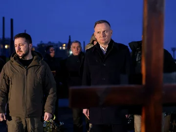 Wołodymyr Zełenski i Andrzej Duda