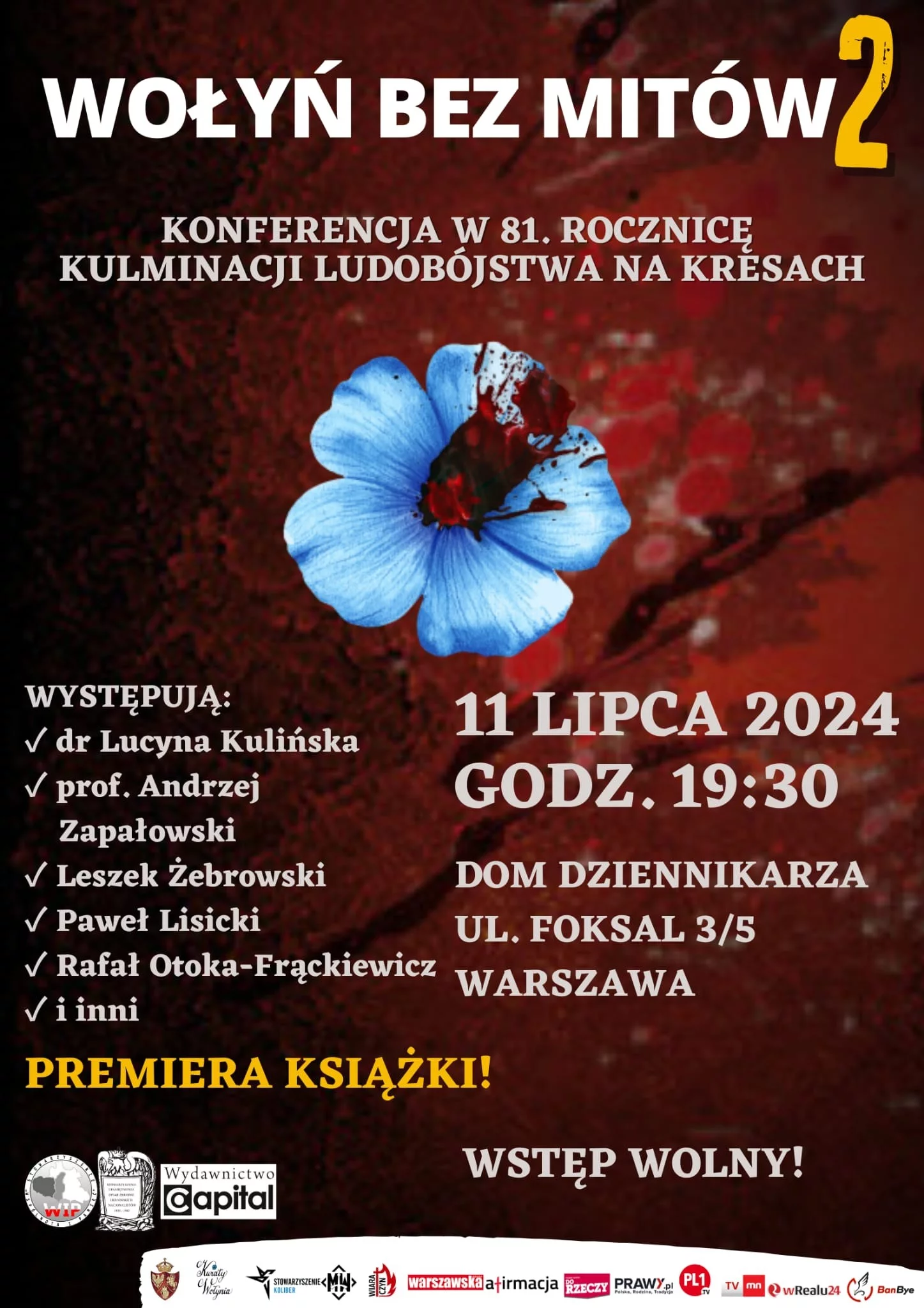 "WOŁYŃ BEZ MITÓW 2". Plakat zapowiadający konferencję