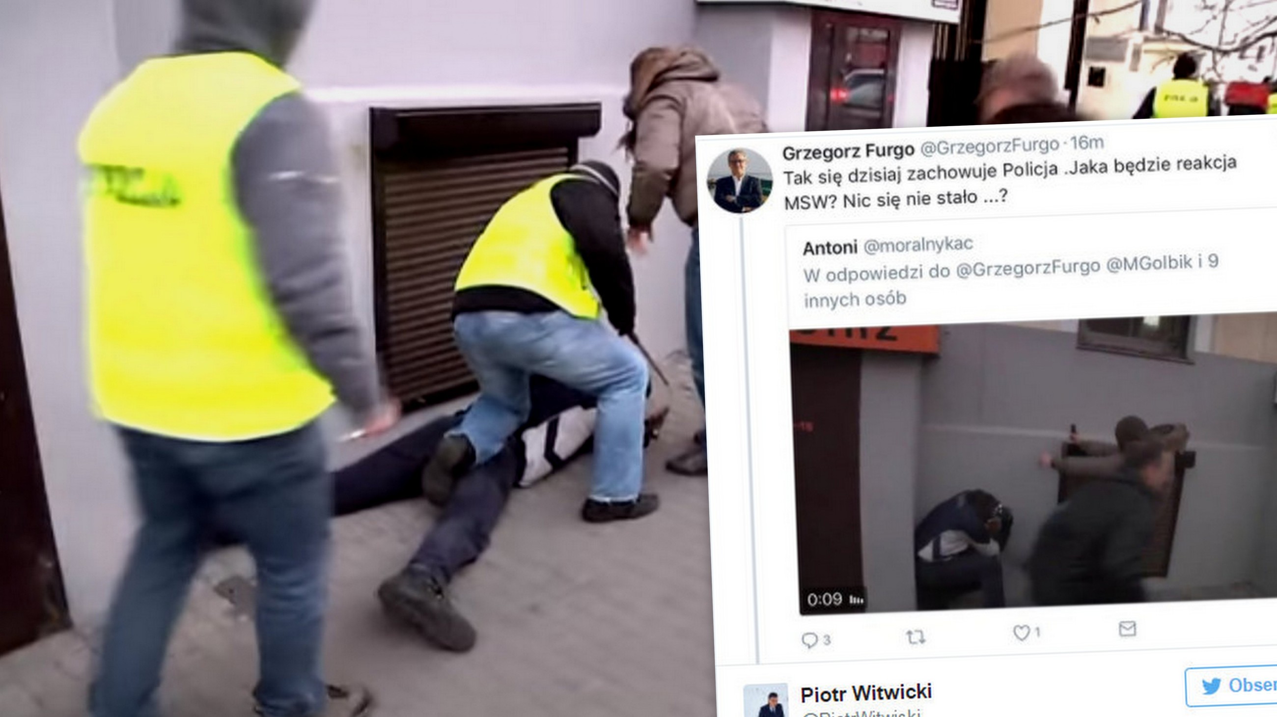 Sytuacja pokazana na zdjęciu miała miejsce podczas Marszu Niepodległości w 2011 roku