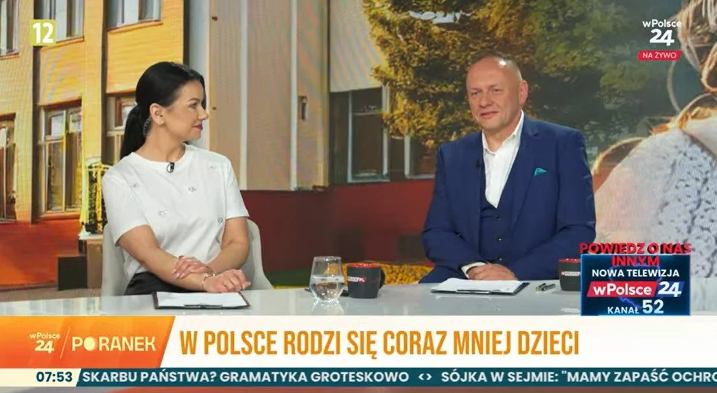 Kadr z telewizji wPolsce24