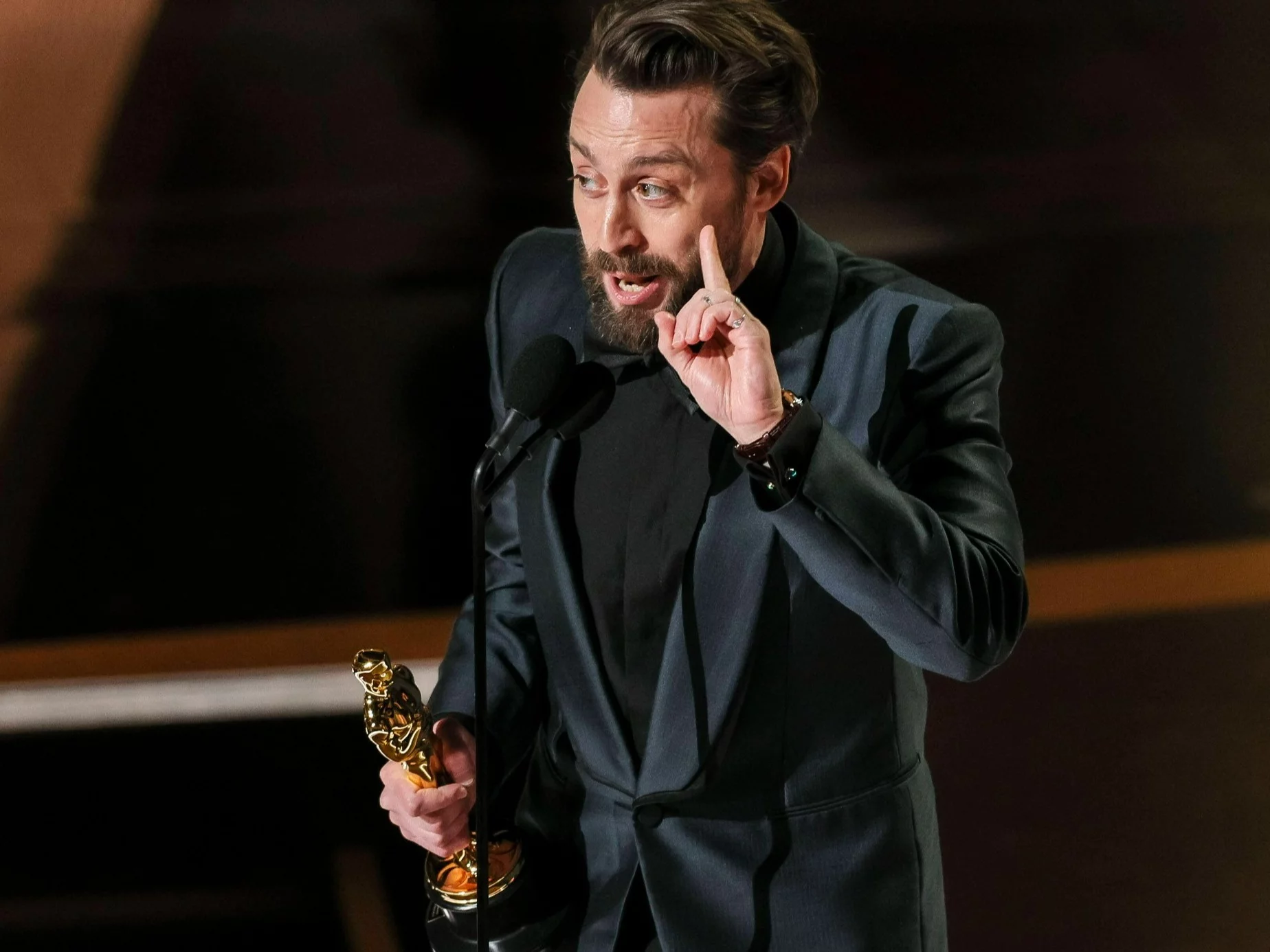 Aktor Kieran Culkin z Oscarem