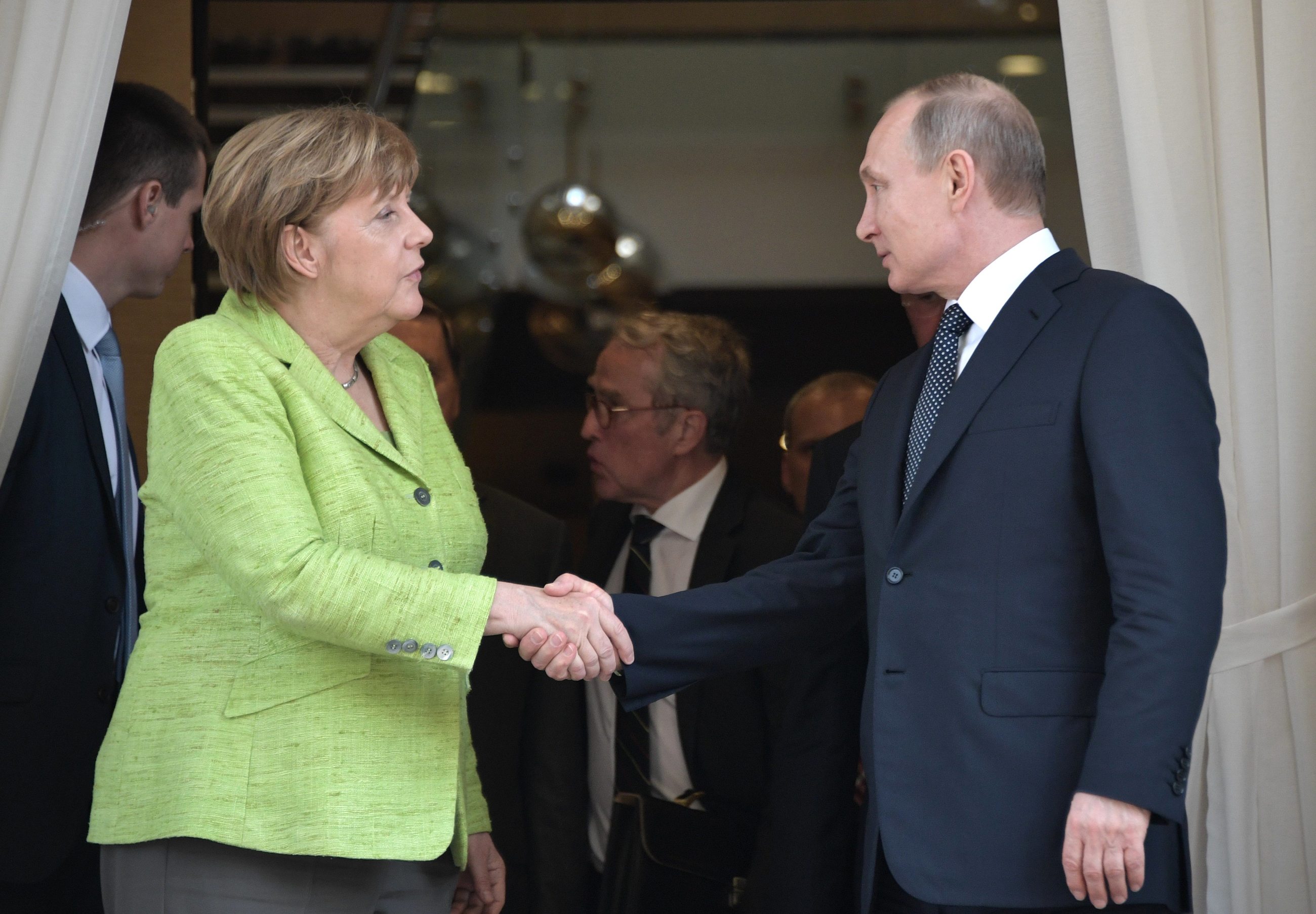 Angela Merkel i Władimir Putin