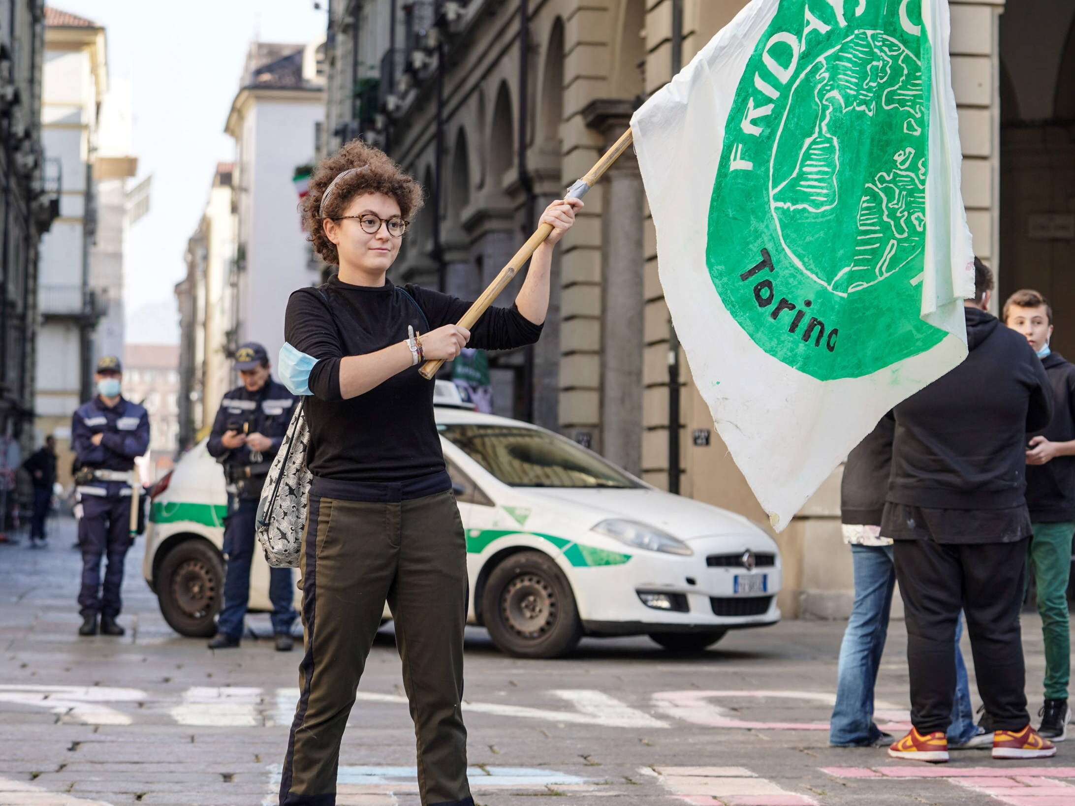 Włochy, Turyn. Akcja Fridays for Future