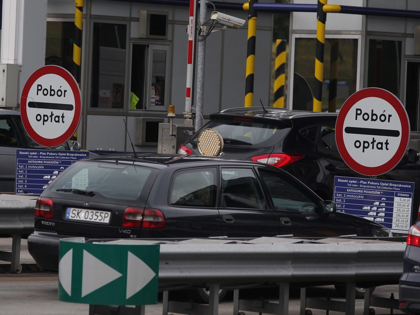 Punkt poboru opłat na autostradzie A4 w Mysłowicach.