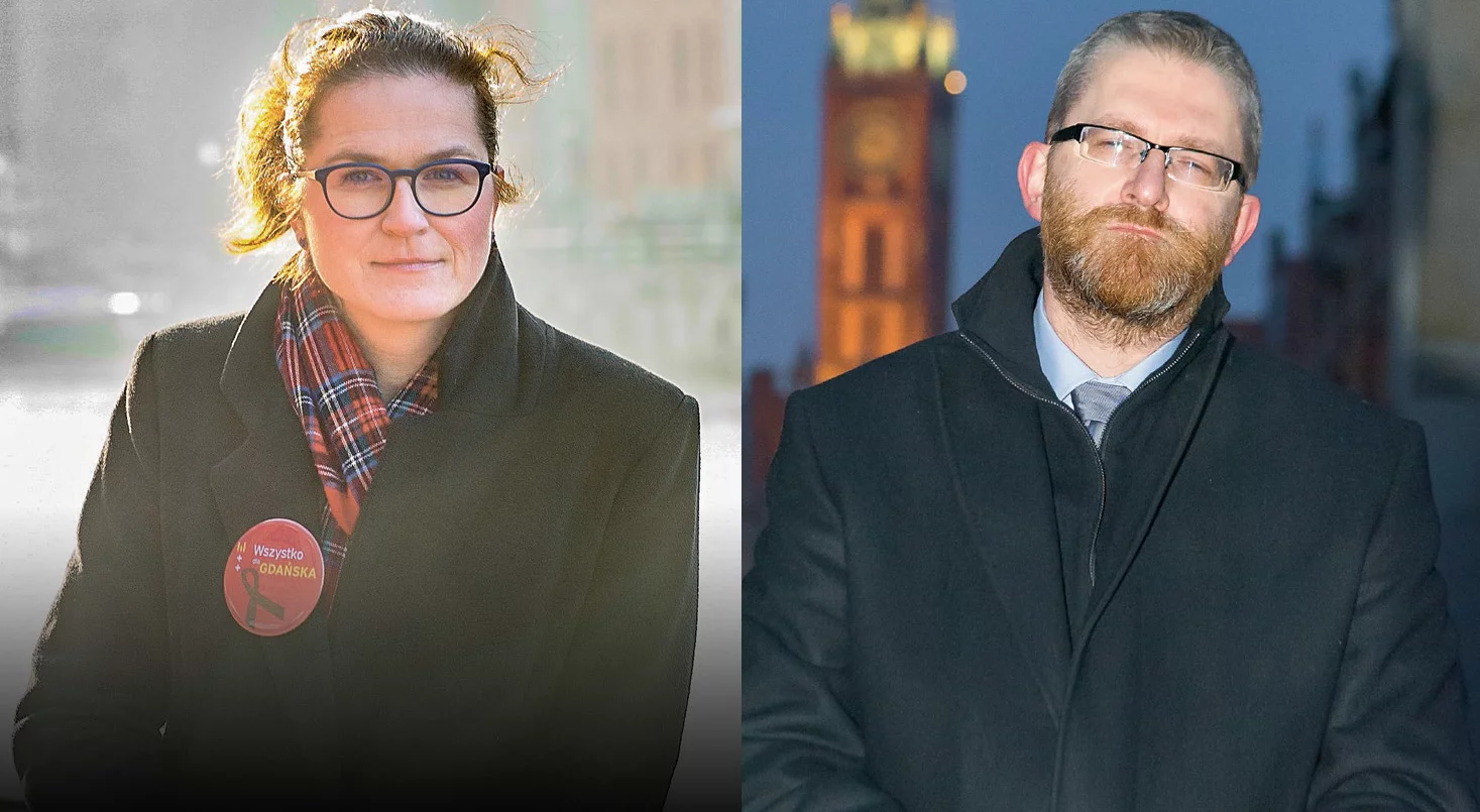 Aleksandra Dulkiewicz, wiceprezydent Gdańska, ma poparcie Donalda Tuska/ Grzegorz Braun chce w Gdańsku zdobyć zaplecze na wybory do Parlamentu Europejskiego