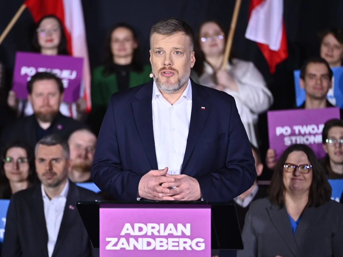 Adrian Zandberg, współprzewodniczący partii Razem