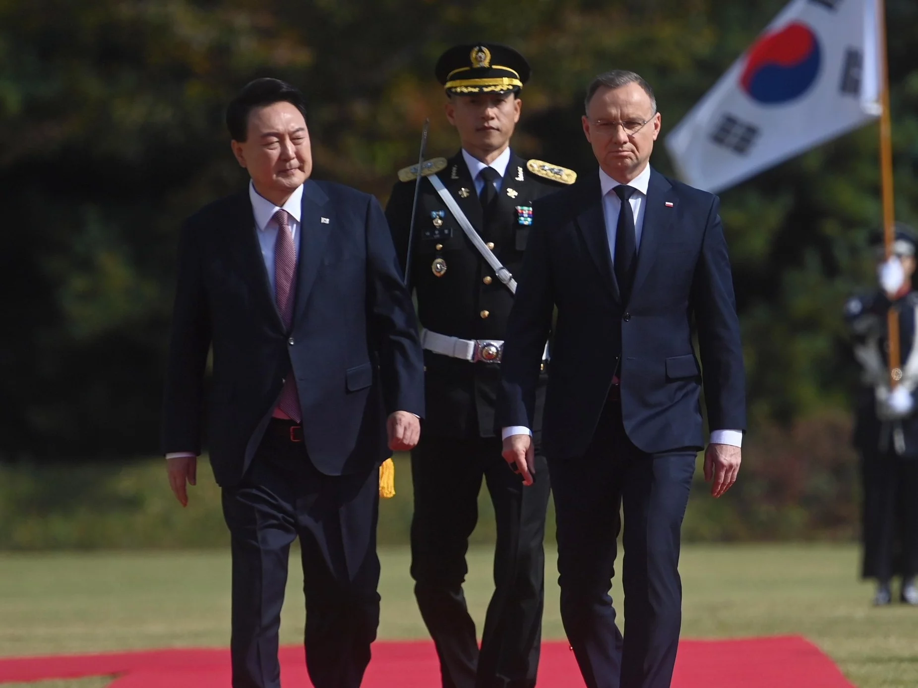 Prezydent Andrzej Duda i prezydent Korei Południowej Yoon Suk-yeol