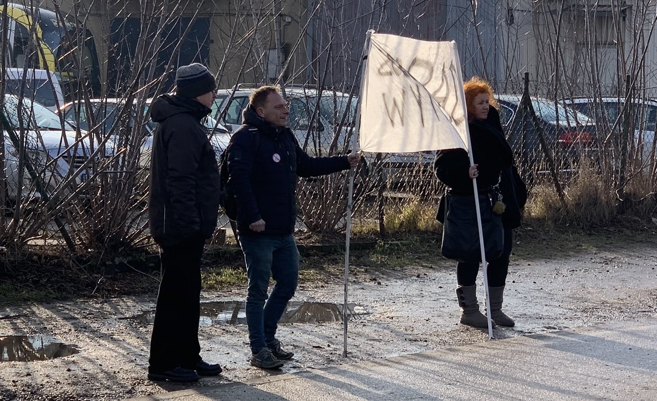 Protest przeciwników prezydenta Dudy