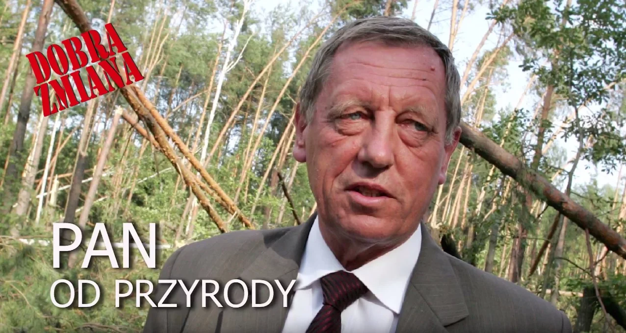 Minister środowiska Jan Szyszko w spocie PO