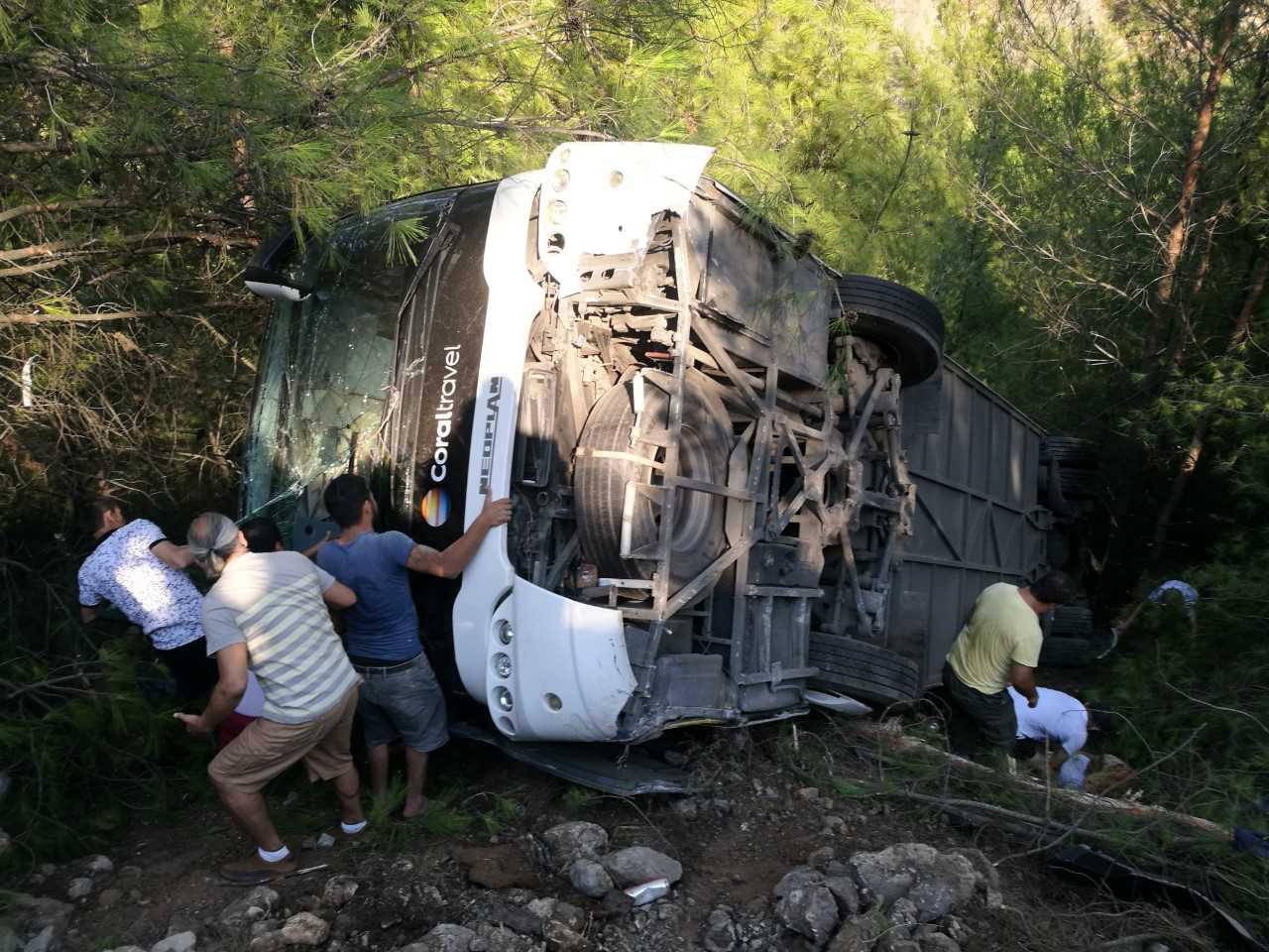 Wypadek autokaru z Polakami