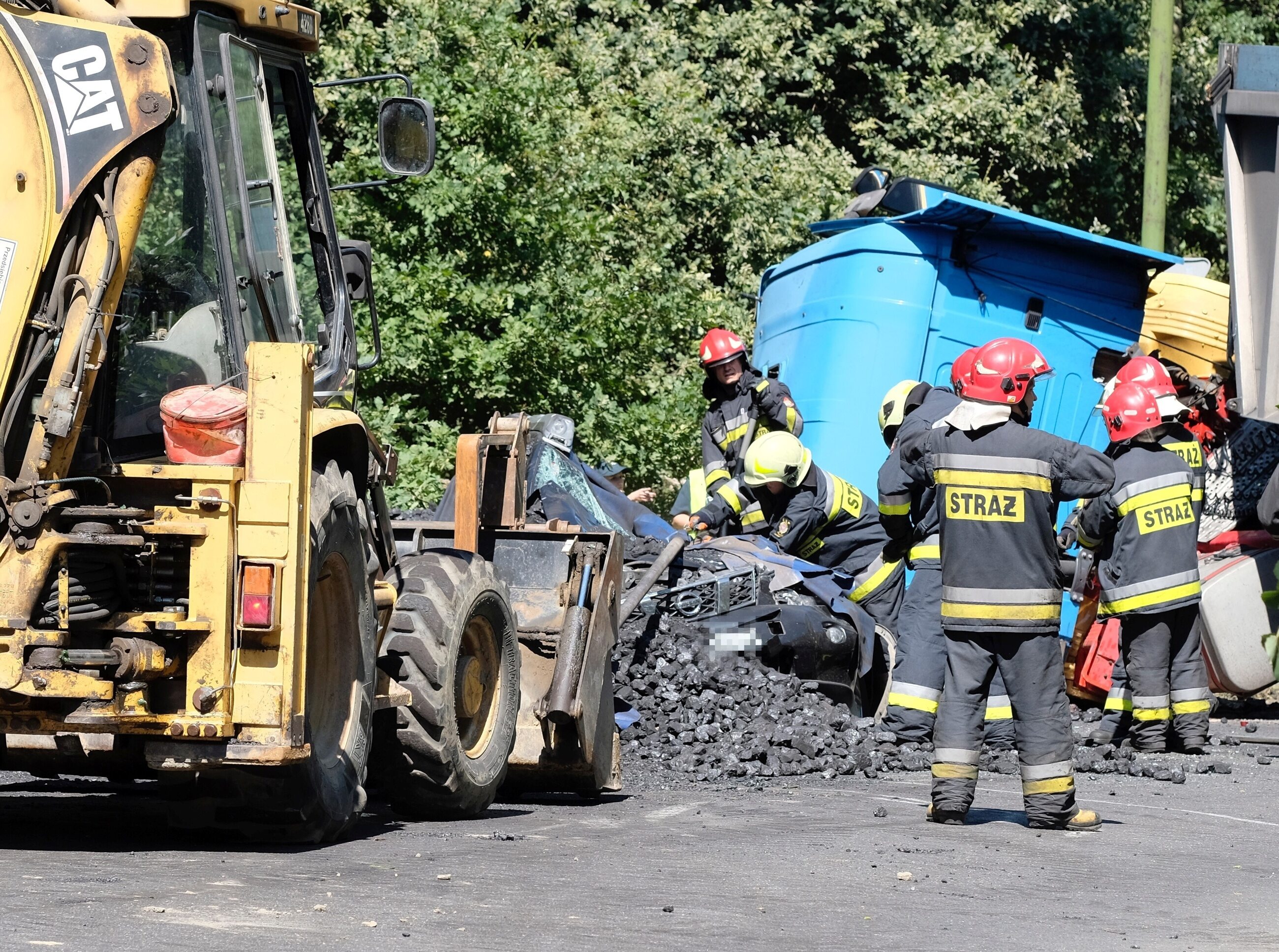 Śmiertelny Wypadek Na Śląsku. Ciężarówka Z Węglem Przygniotł