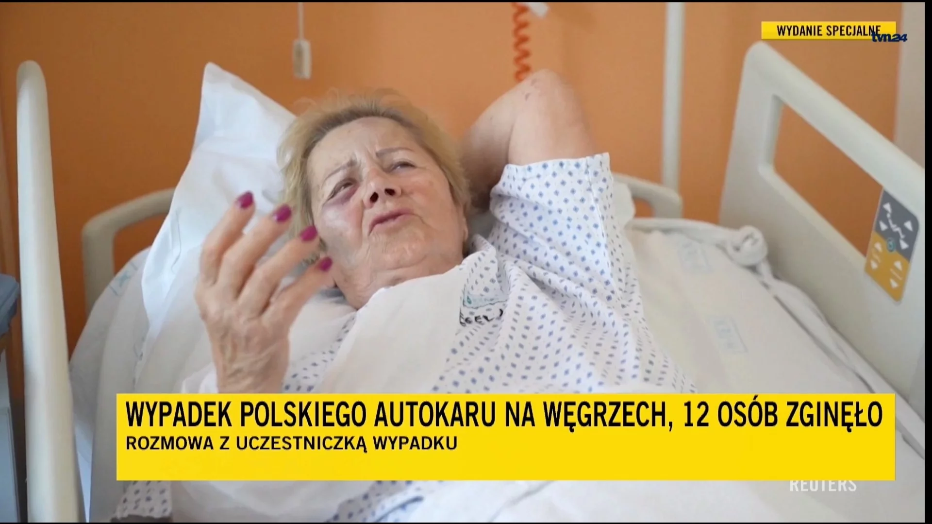 Helena Tłuczek, poszkodowana w wypadku polskiego autokaru na Węgrzech