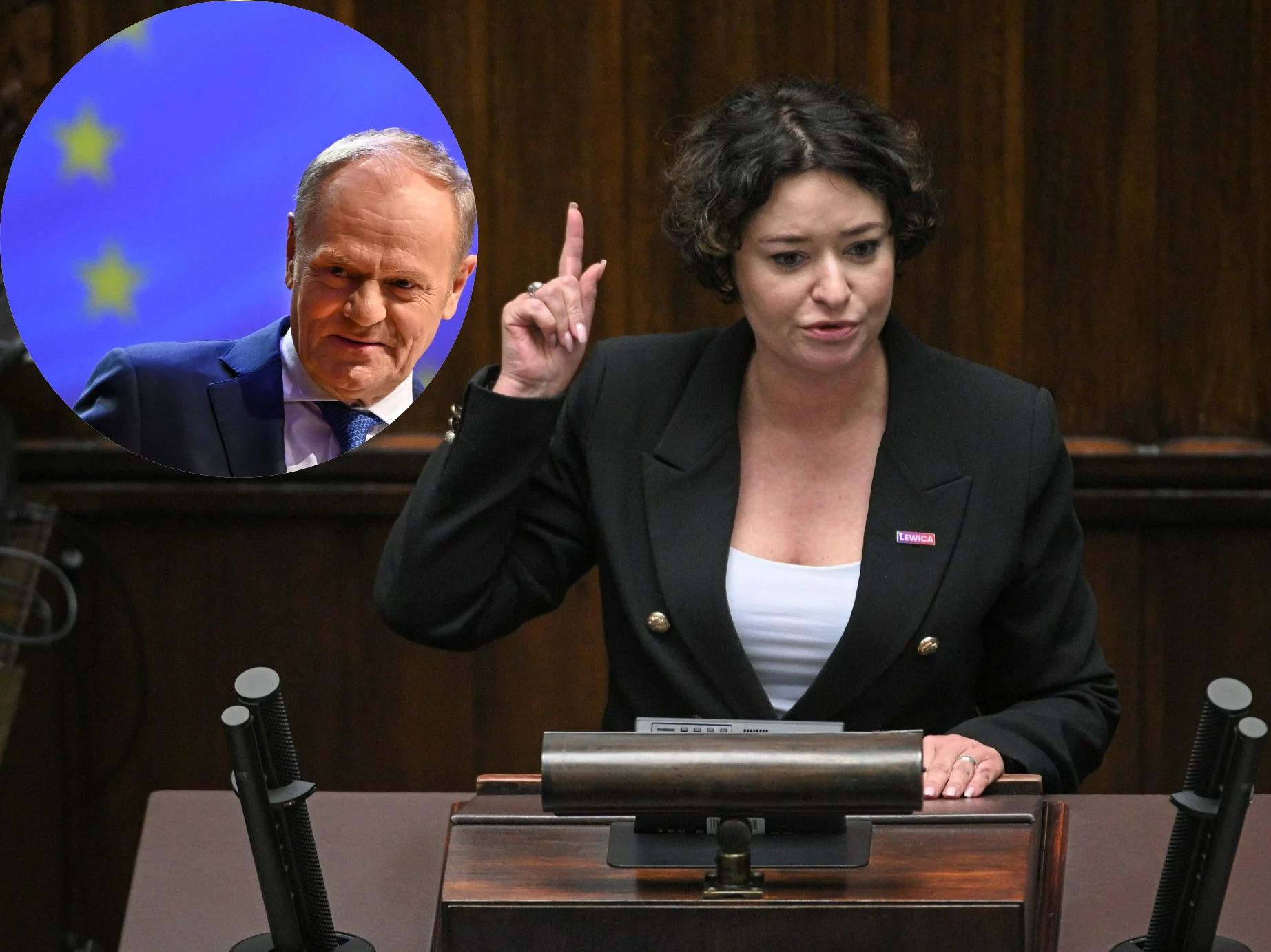 Anna M. Żukowska, Donald Tusk