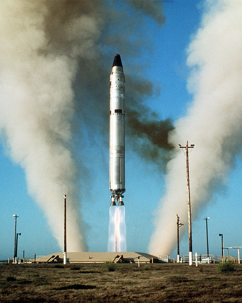 Testowy start rakiety ICBM Titan II, Stany Zjednoczone, lata 70. XX w.