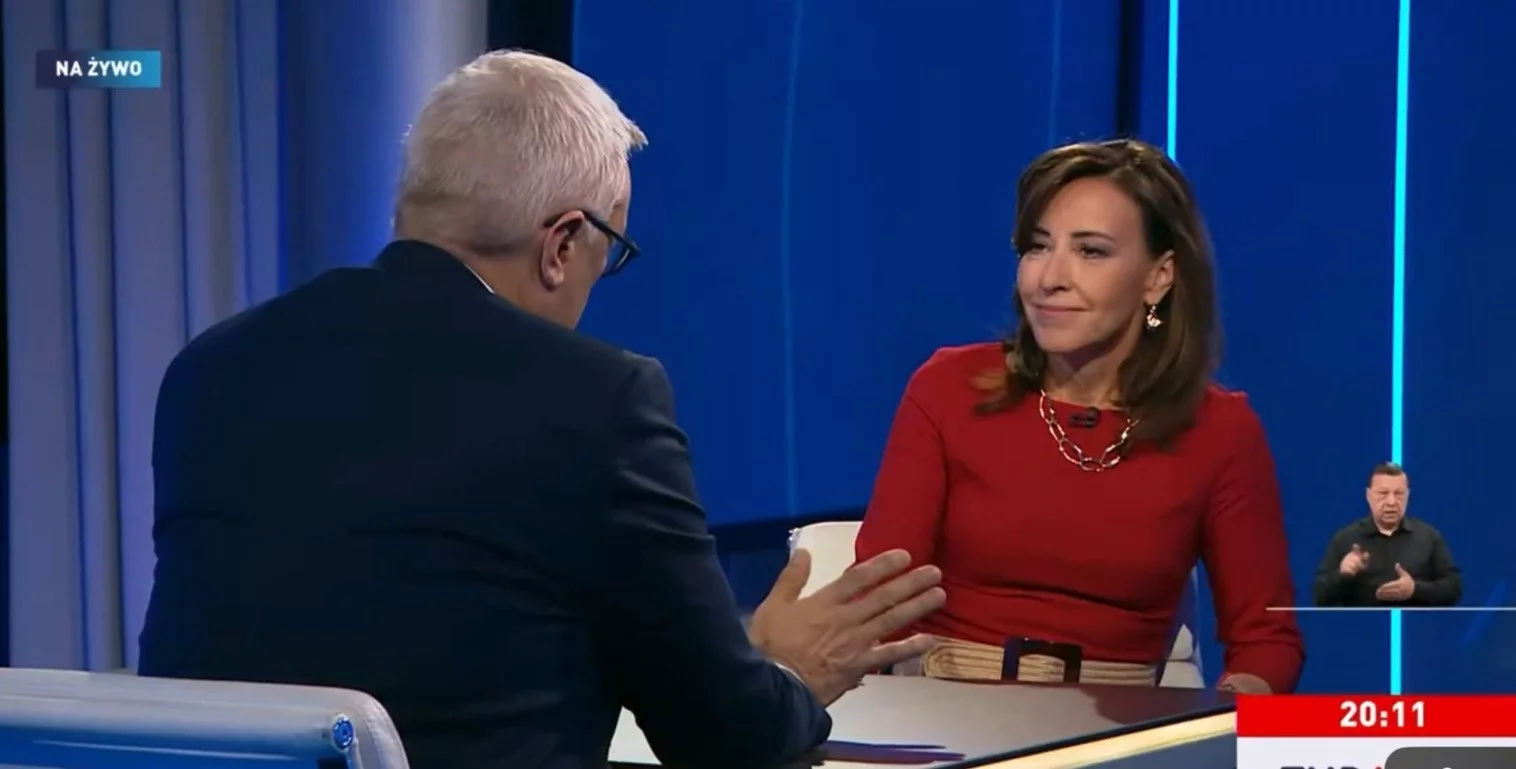 Roman Giertych w programie "Niebezpieczne związki" Doroty Wysockiej-Schnepf w TVP Info