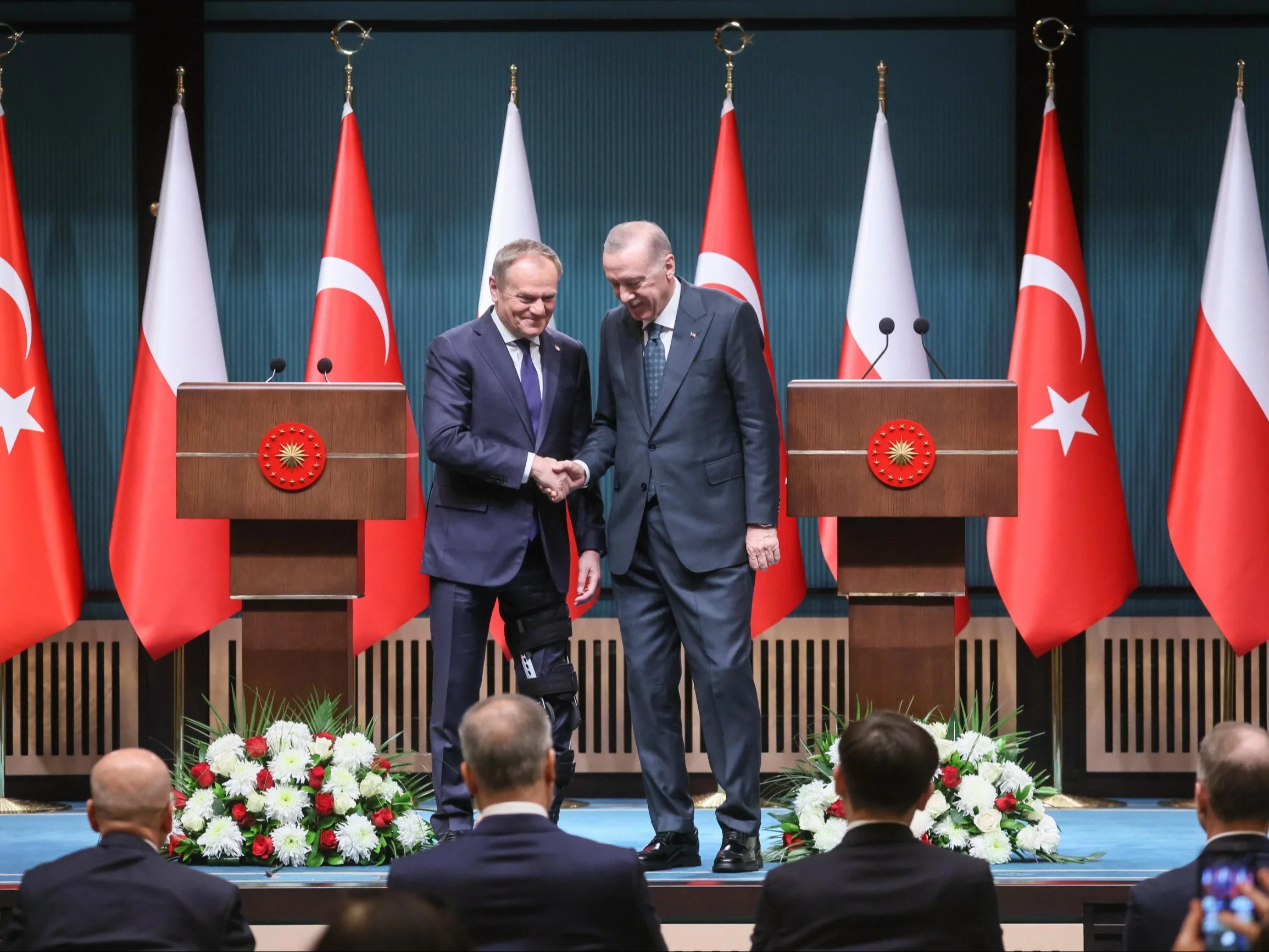Premier Donald Tusk i prezydent Turcji Recep Tayyip Erdogan