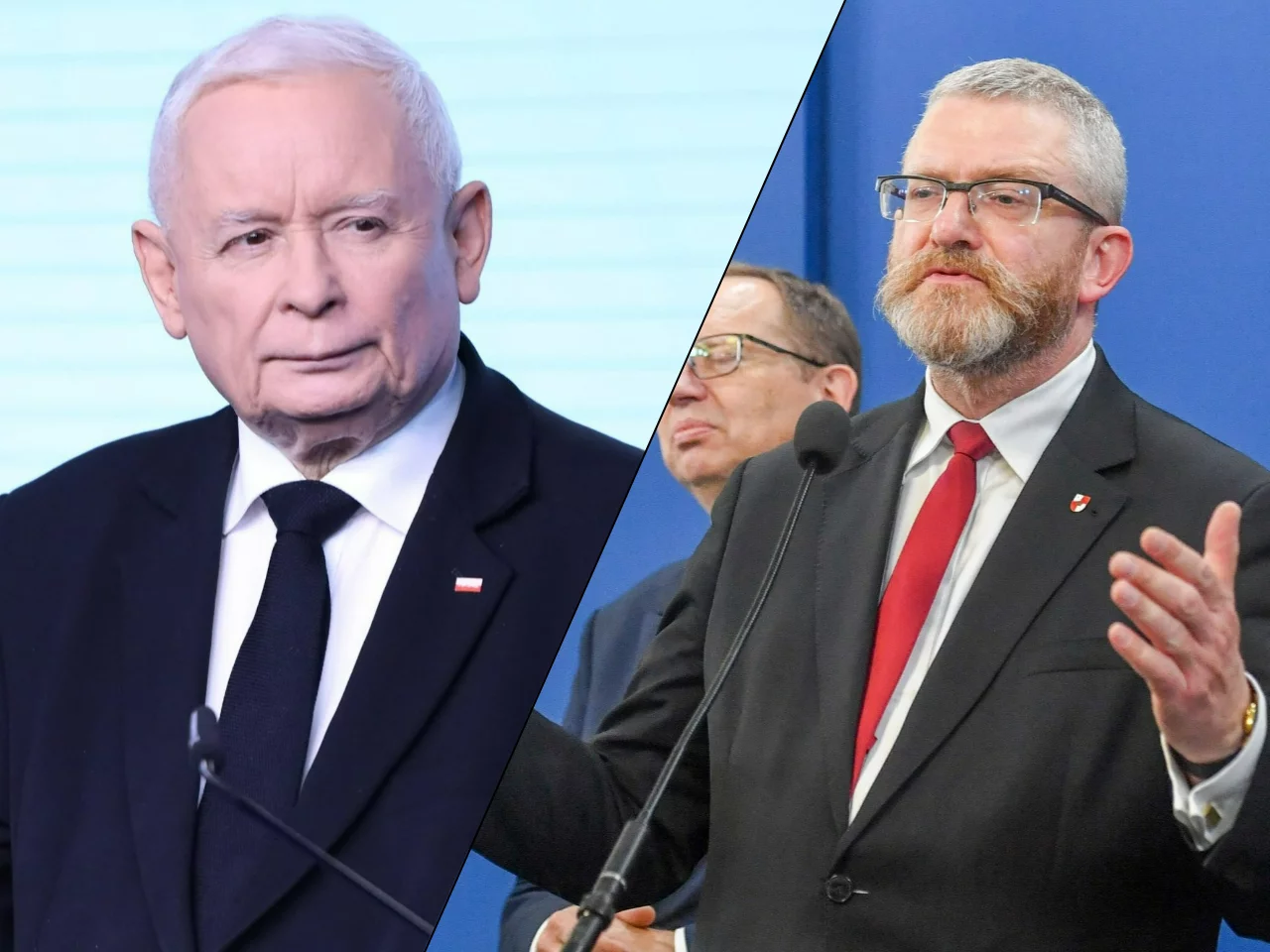 Jarosław Kaczyński i Grzegorz Braun