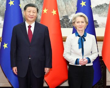 Xi Jinping i Ursula von der Leyen