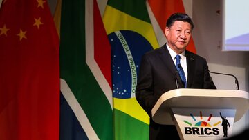 Xi Jinping w trakcie szczytu BRICS