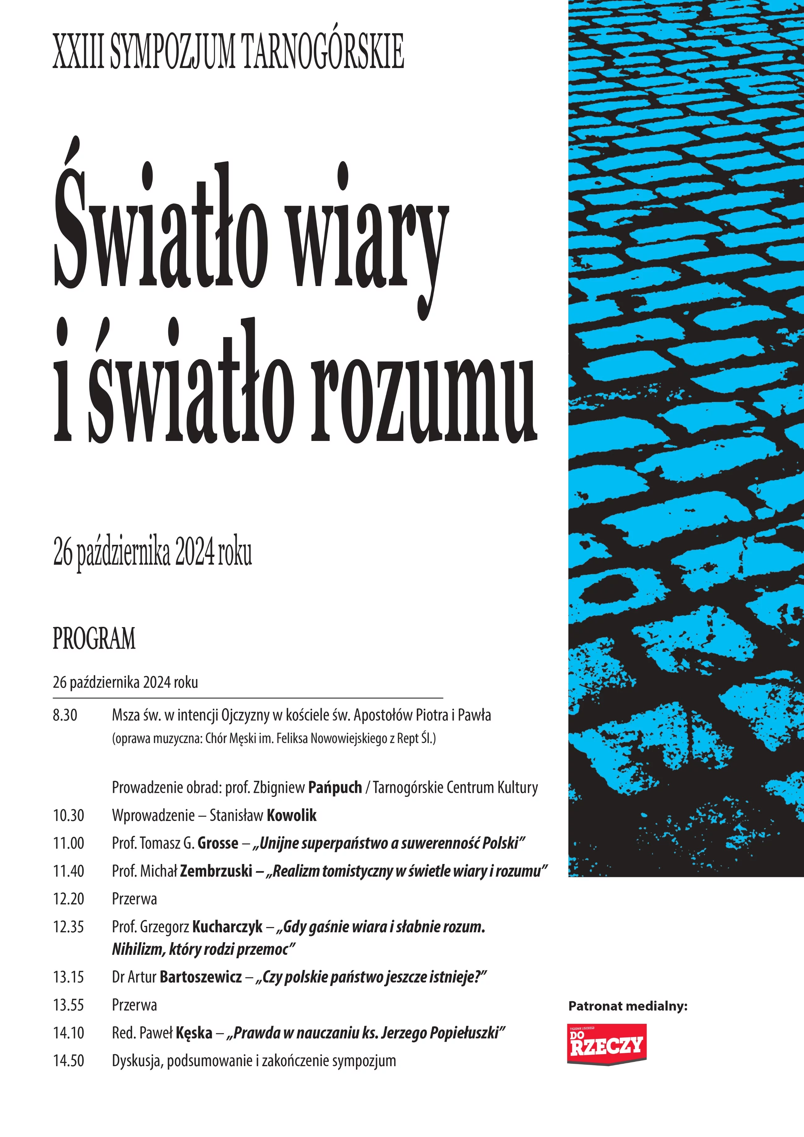 XXIII Sympozjum Tarnogórskie – „Światło wiary i światło rozumu”