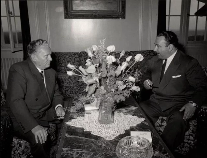 Josip Broz Tito i Teodoro B. Castro (czyli Józef Grygulewicz), 1953 rok