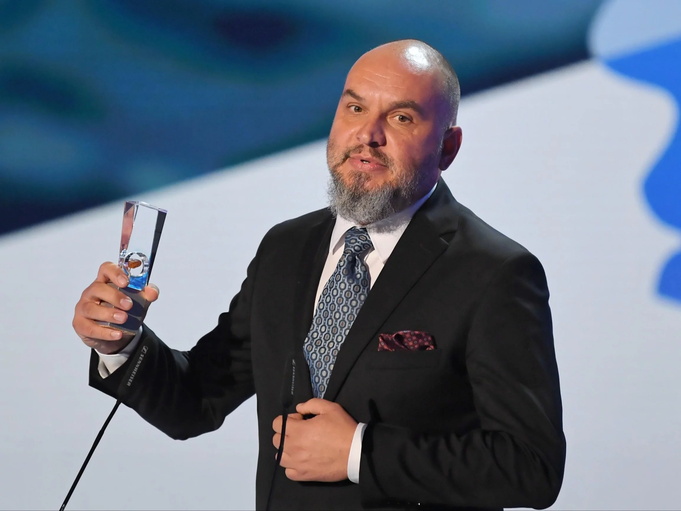 Witold Płóciennik podczas gali Polskich Filmów Fabularnych w Gdyni, wrzesień 2019 r.