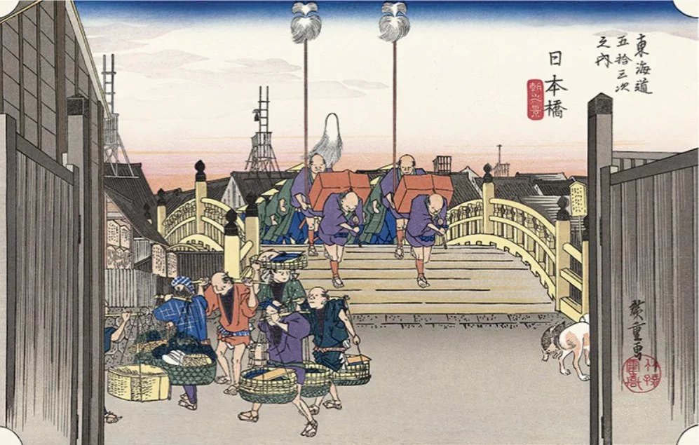 Utagawa Hiroshige, „Most Nihonbashi o świcie”