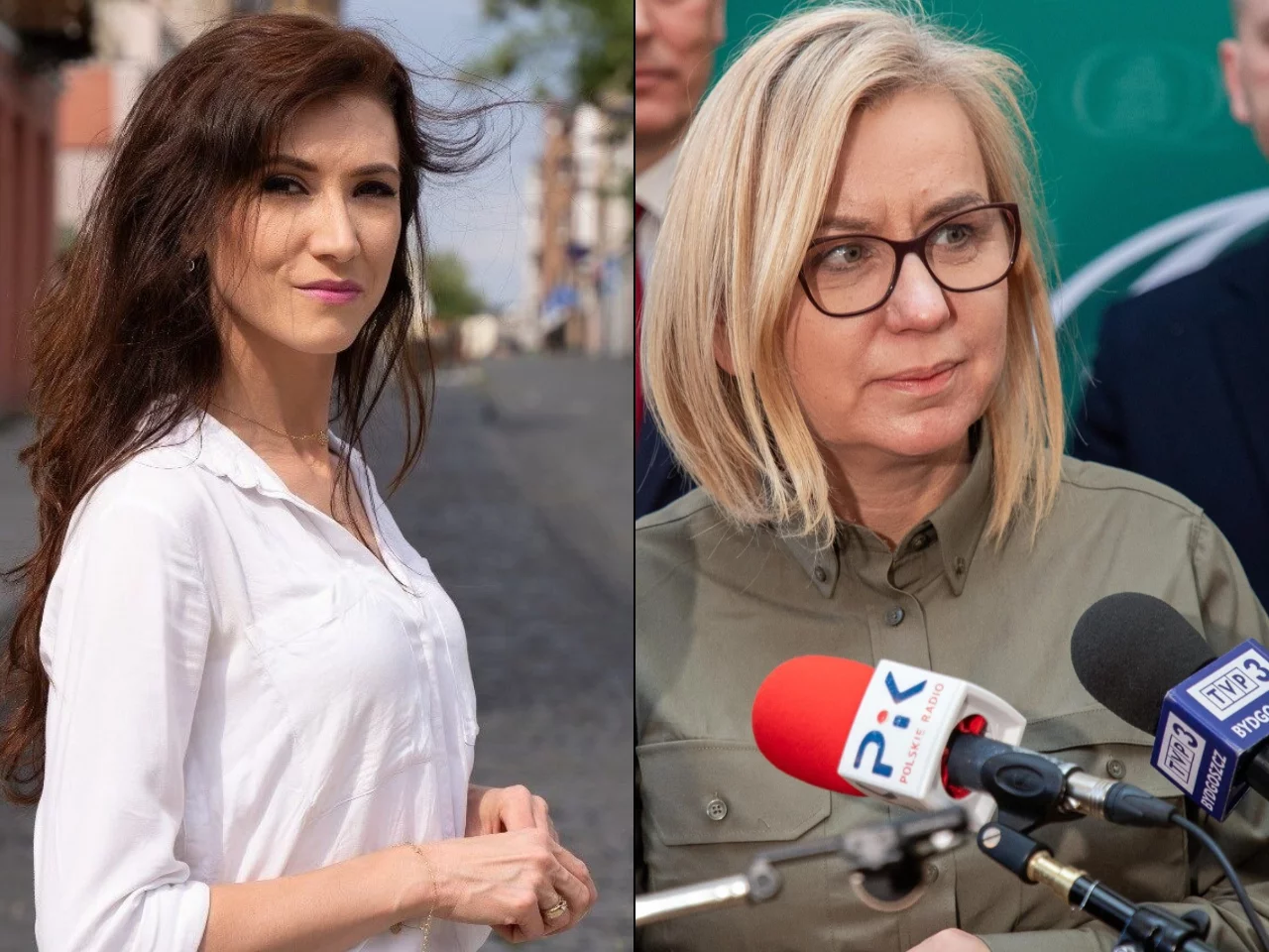 Europoseł Konfederacji Ewa Zajączkowska-Hernik, minister klimatu i środowiska Paulina Hennig-Kloska