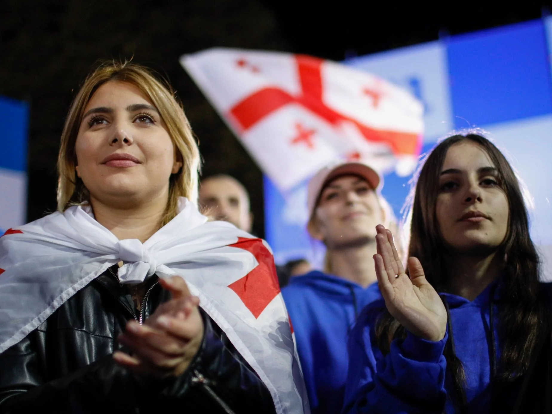 Zwolennicy partii Gruzińskie Marzenie