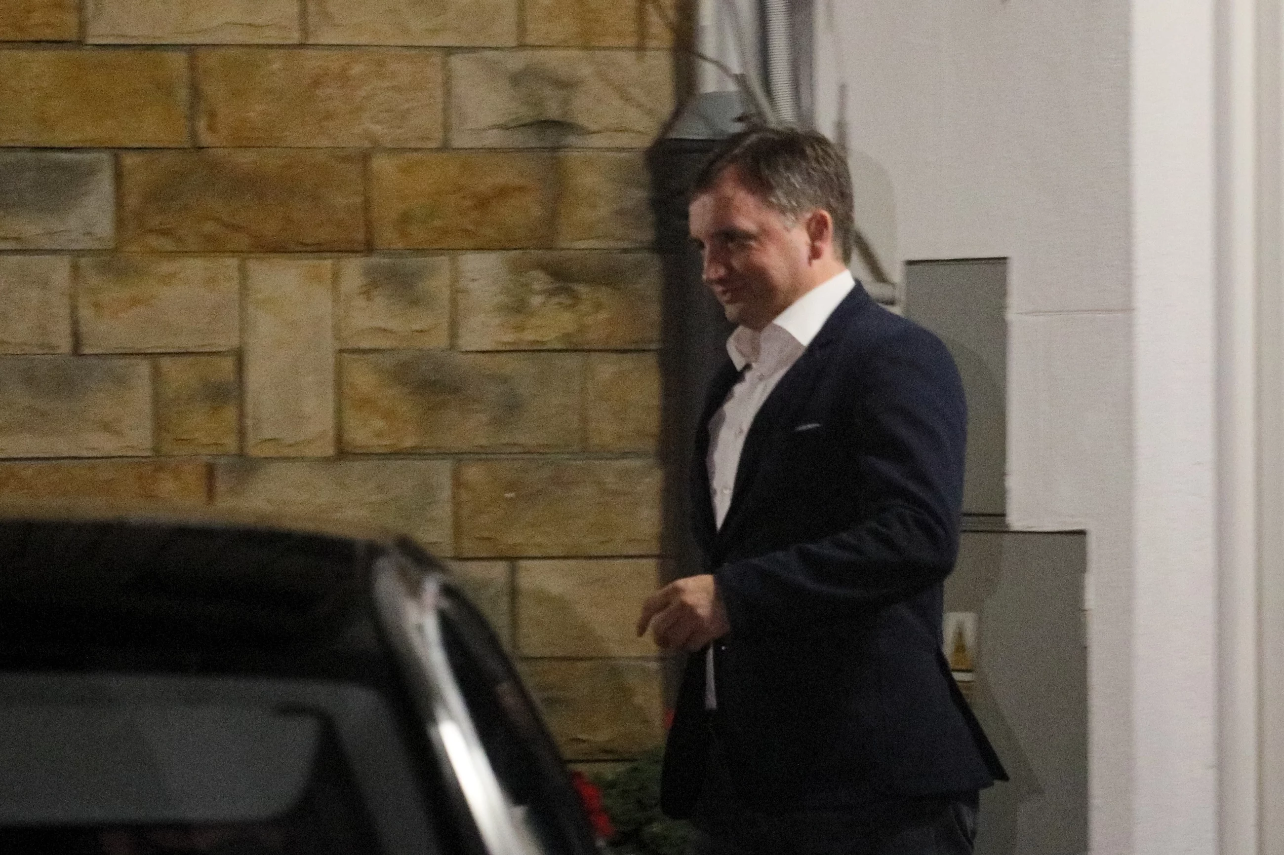 Minister sprawiedliwości, szef Solidarnej Polski Zbigniew Ziobro wychodzi ze spotkania z prezesem PiS Jarosławem Kaczyńskim