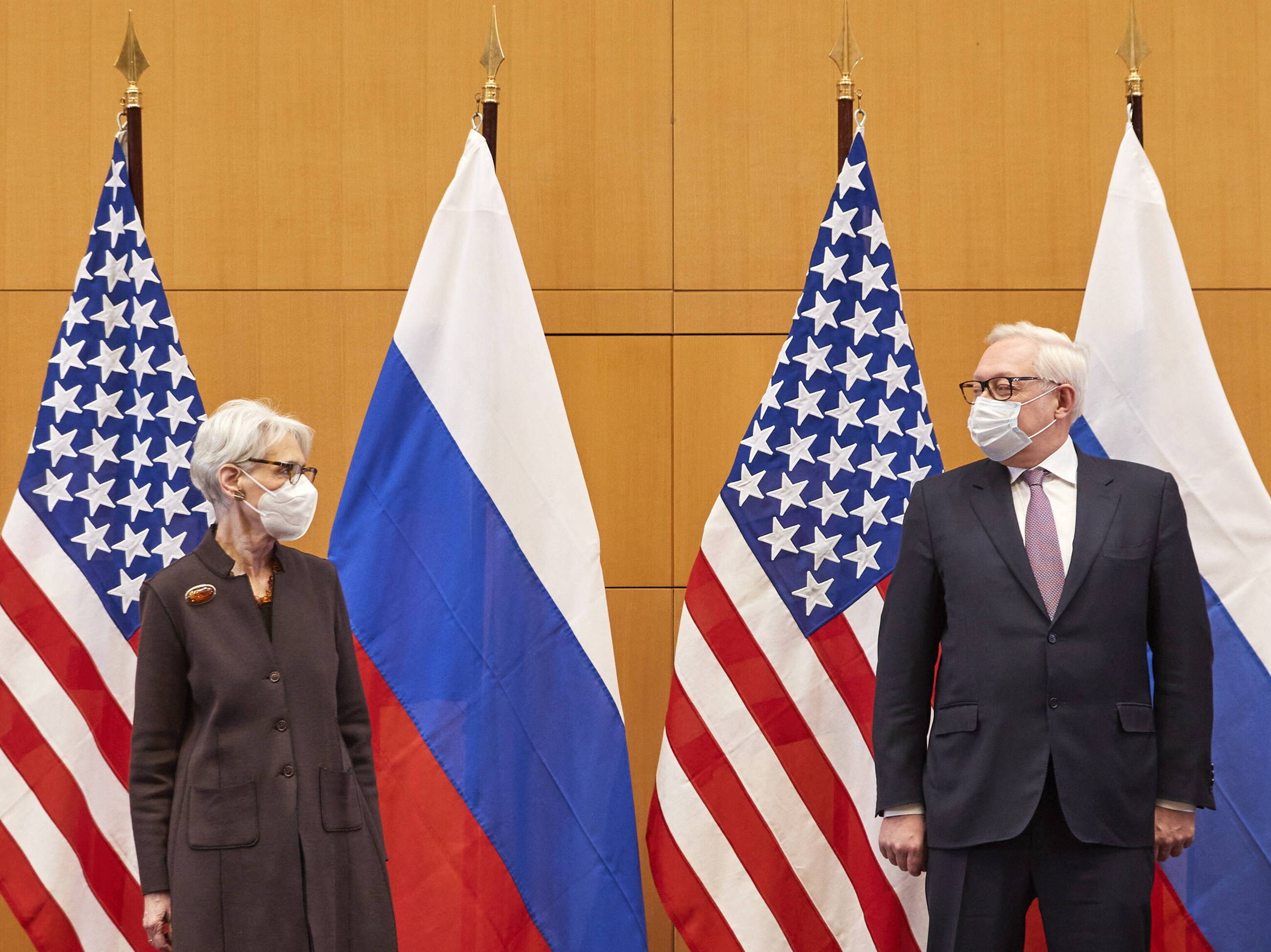 Wendy Sherman i Siergiej Riabkow