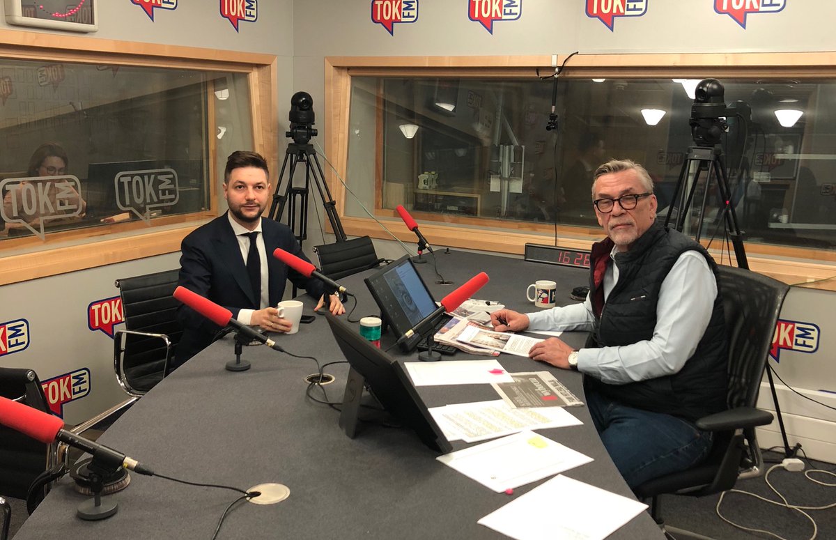 Patryk Jaki w studiu TOK FM